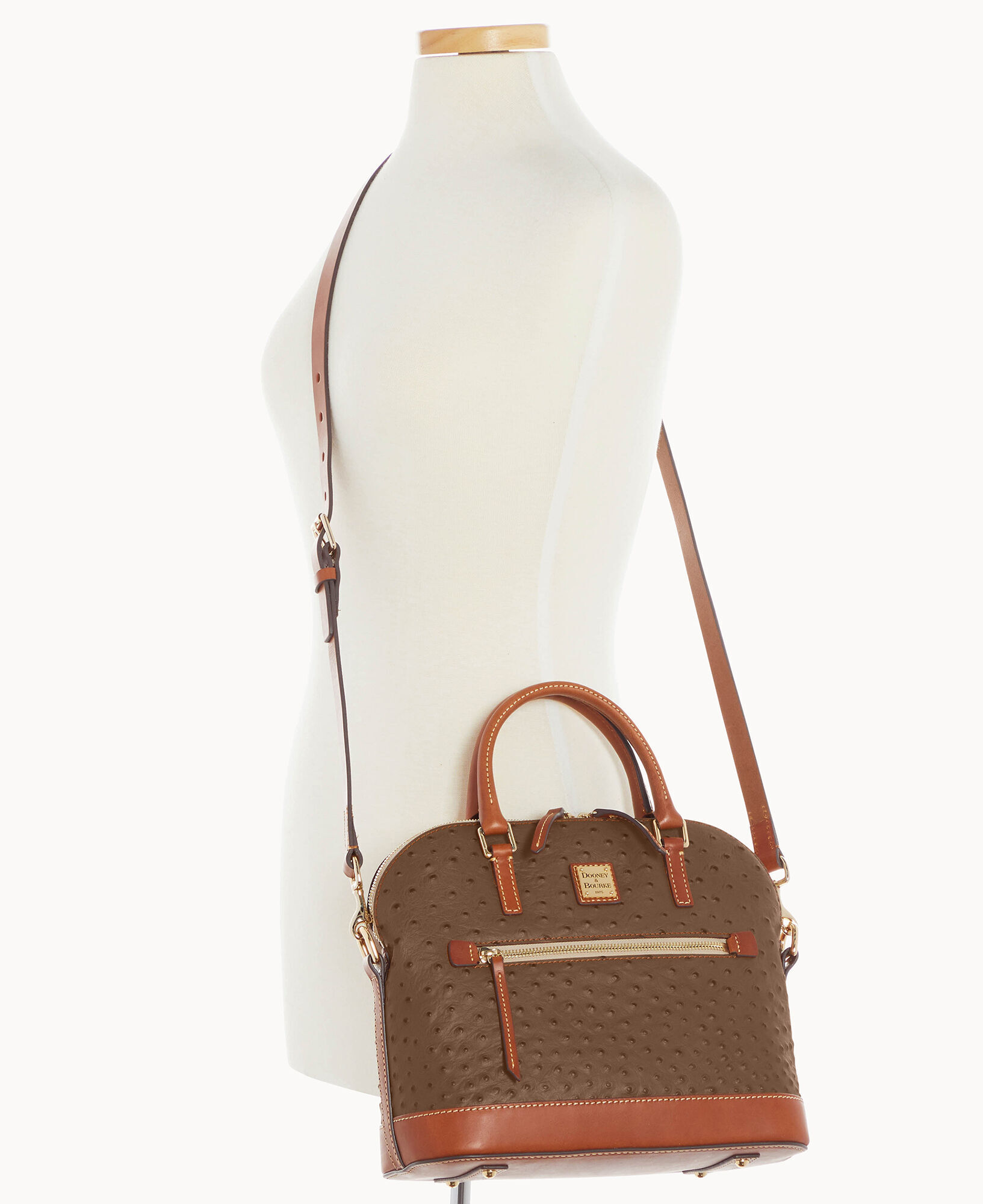 Dooney & Bourke Ostrich Domed Satchel