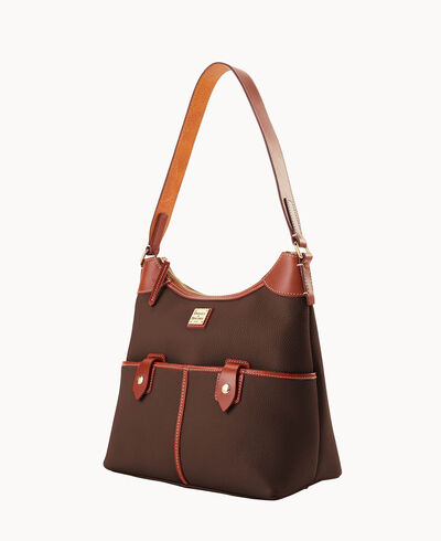 Pebble Grain Zip Hobo