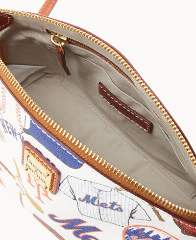 MLB Mets Suki Crossbody Med Wristlet