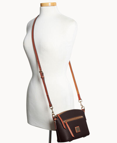 Pebble Grain Domed Crossbody