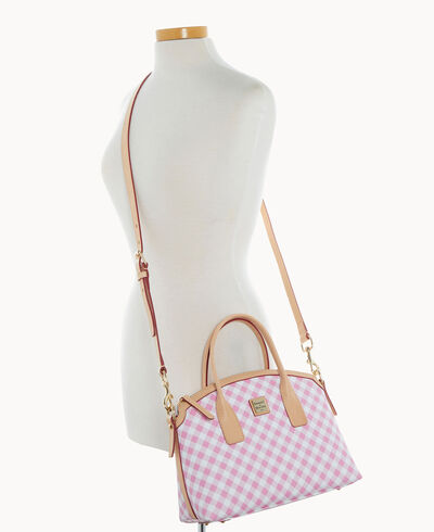 Gingham II Domed Satchel