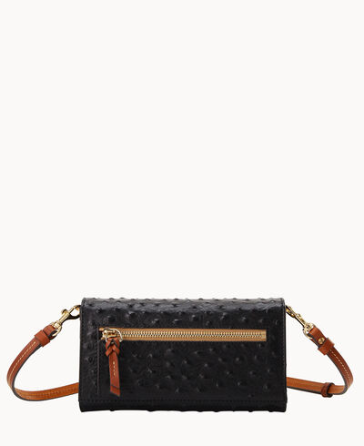 Ostrich Daphne Crossbody Wallet