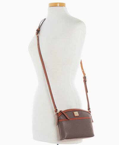 Pebble Grain Domed Crossbody