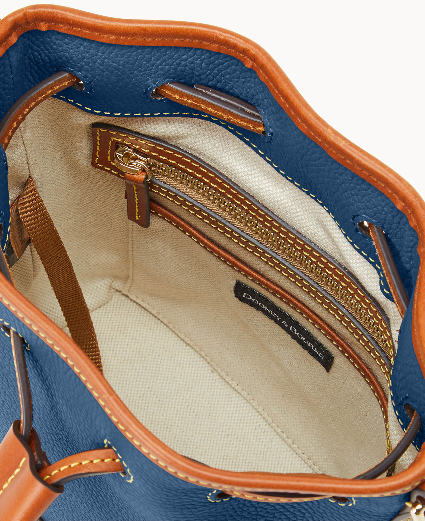 Dooney & bourke pebble leather small drawstring bag 2025