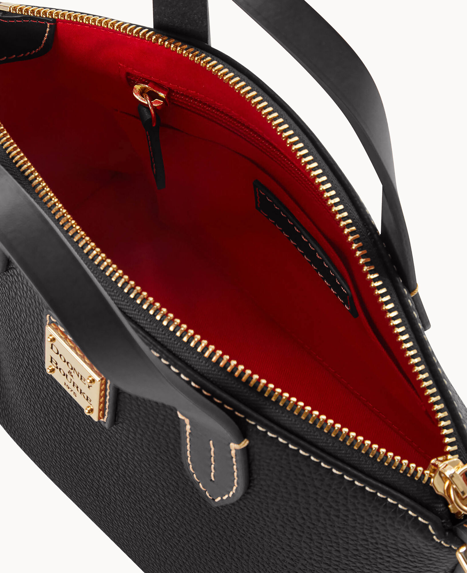 Pebble Grain Ruby Bag With Card Case