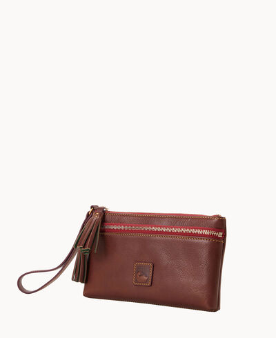 Florentine Double Zip Wristlet