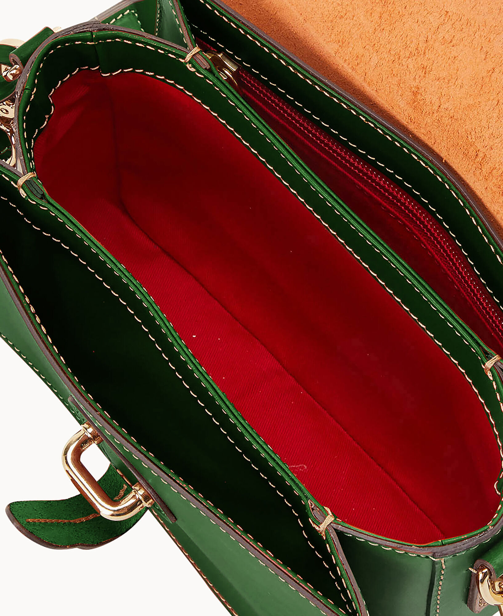 Dooney & Bourke Purse: Green Leather Satchel