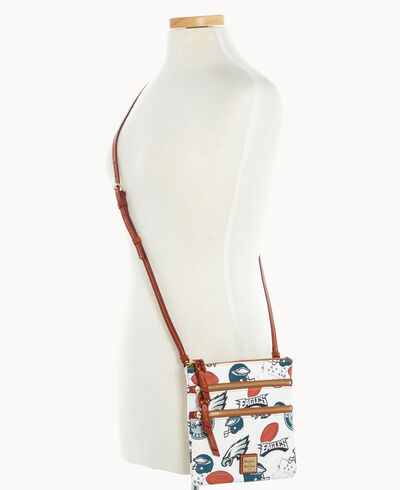 NFL Eagles North South Triple Zip Crossbody