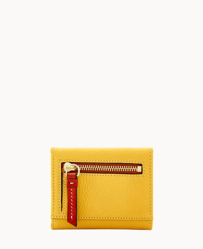 Pebble Grain Small Flap Wallet