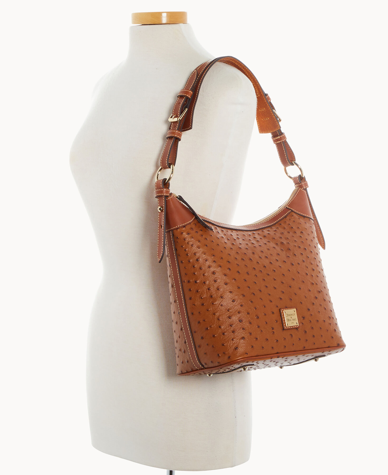 Dooney Bourke Ostrich Hobo Sac