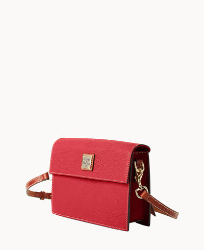 Pebble Grain East West Flap Crossbody