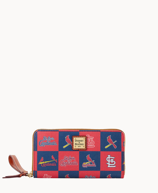 MLB Cardinals Large Zip Around Wristlet