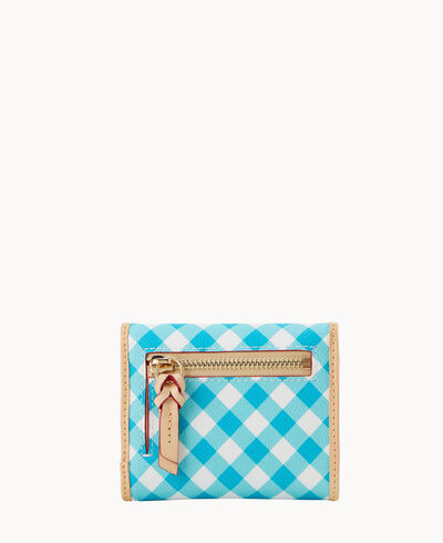 Gingham II Small Flap Credit Card Wallet