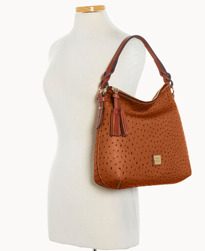 Ostrich Twist Strap Hobo