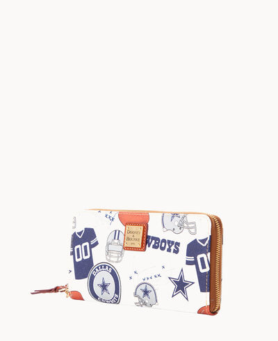 NFL Cowboys Large Zip Around Wristlet