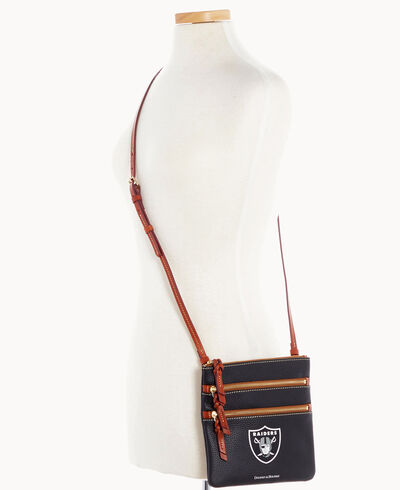 NFL Raiders Triple Zip Crossbody