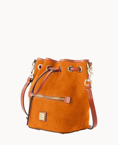 Suede Small Drawstring Crossbody