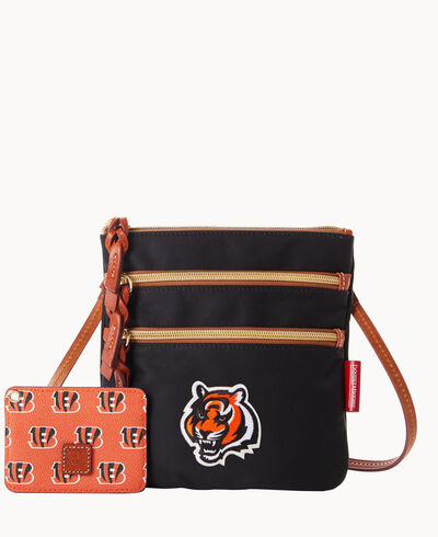NFL Bengals North South Triple Zip w ID holder