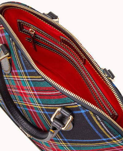 Tartan Zip Zip Satchel