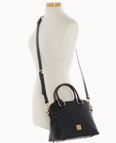 Ostrich Domed Satchel