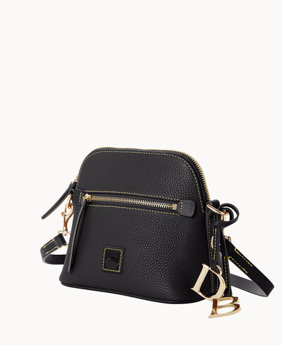 Pebble Grain Domed Crossbody