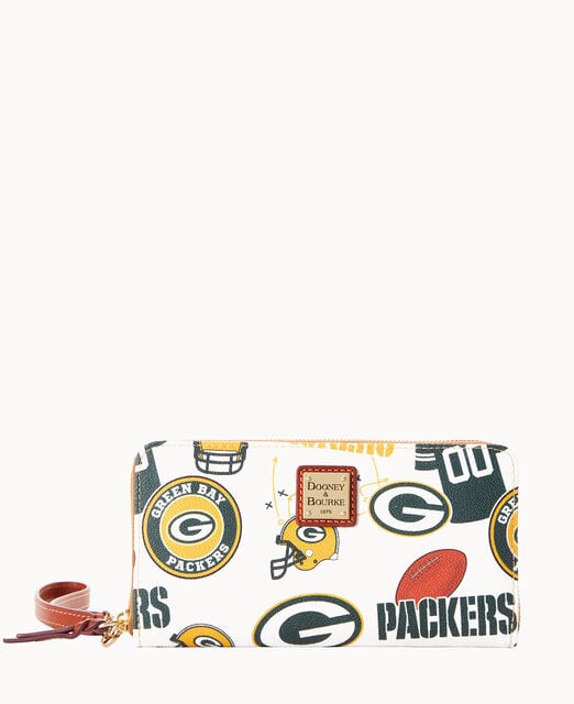 NFL Packers Large Zip Around Wristlet