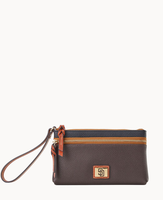 MLB Padres Double Zip Wristlet