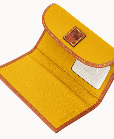 Pebble Grain Continental Clutch