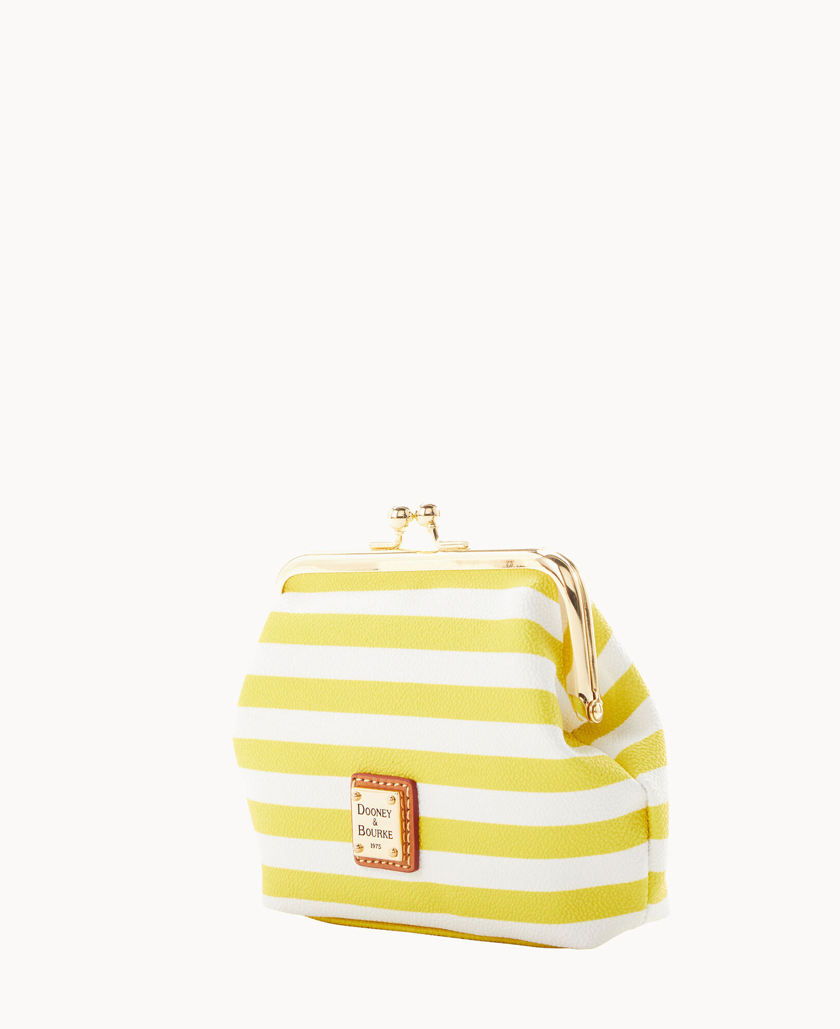 sullivan coated cotton large framed purse