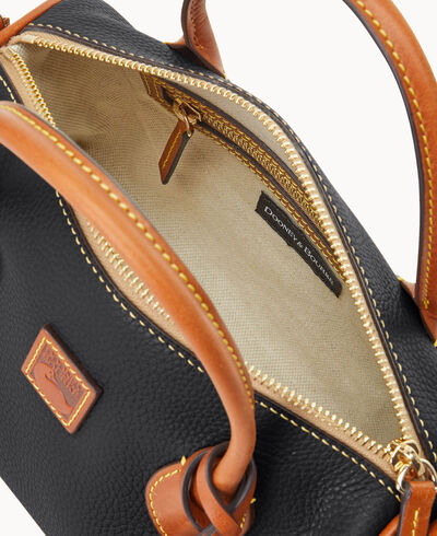 Pebble Grain Barrel Satchel
