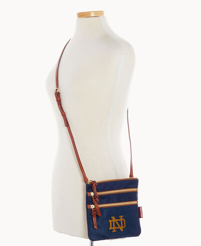 Collegiate Notre Dame N S Triple Zip w ID Holder
