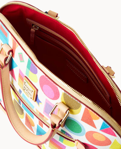 Art Deco Domed Zip Satchel