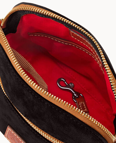 Suede Domed Crossbody