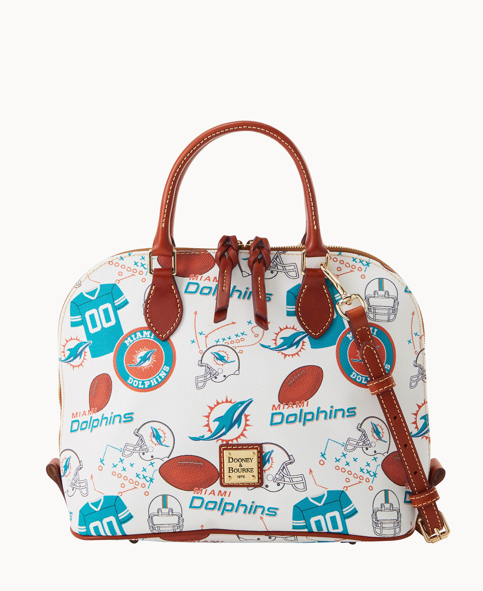 Dooney & Bourke NFL Dolphins Zip Zip Satchel