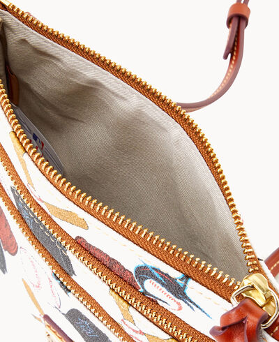 MLB Marlins N S Triple Zip Crossbody