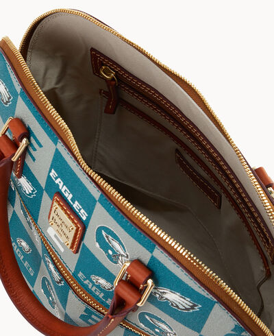 NFL Eagles Domed Zip Satchel