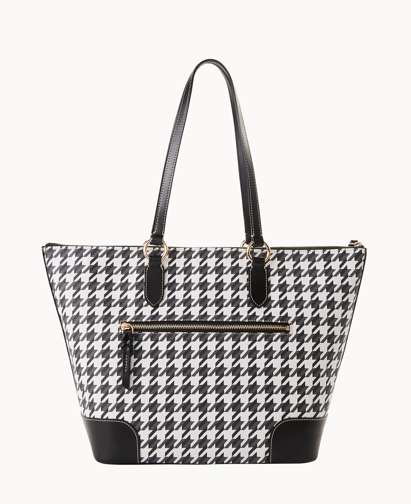 Houndstooth Career Tote