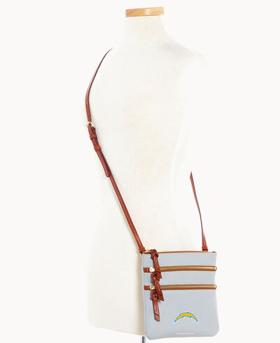 NFL Chargers Triple Zip Crossbody