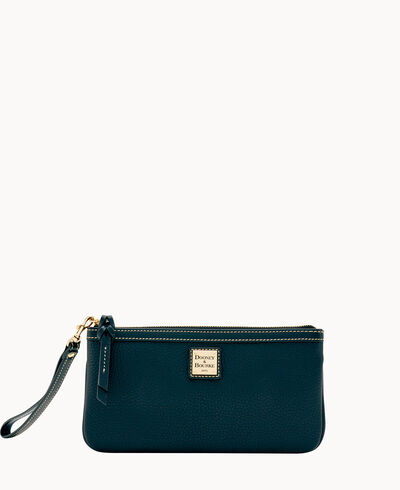 Pebble Grain Clutch Wristlet