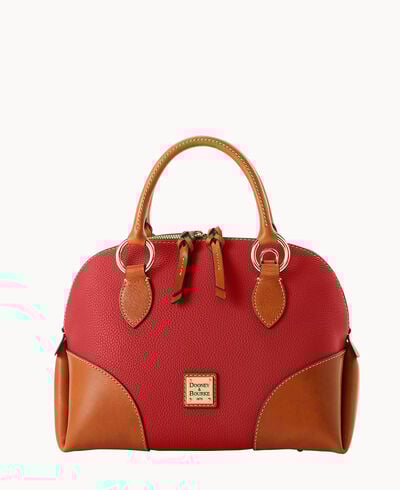 Pebble with Florentine Trim Domed Satchel