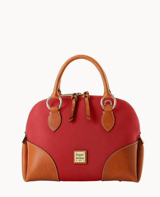 Pebble with Florentine Trim Domed Satchel