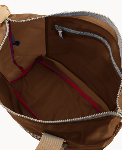 Nylon Front Zip Tote