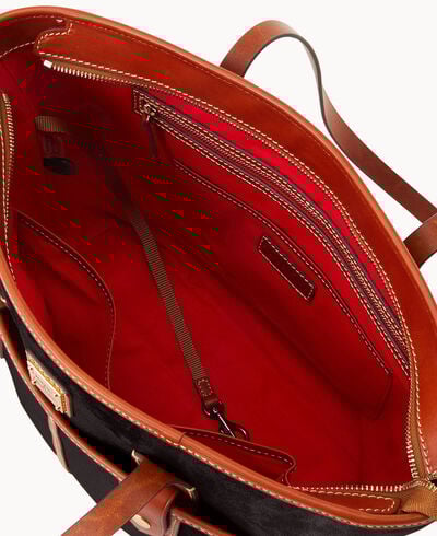 Suede Double Pocket Tote