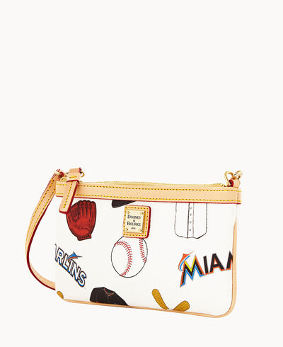 MLB Marlins Large Slim Wristlet