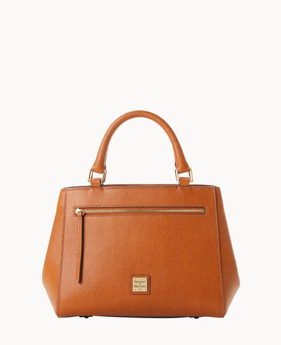 Saffiano Small Zip Satchel