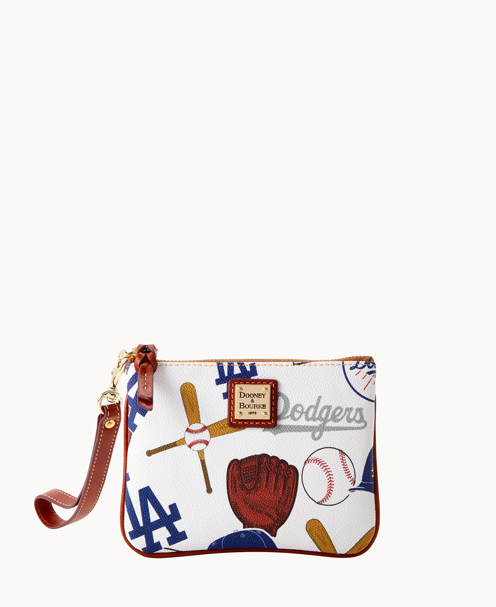 Dooney & Bourke MLB Los Angeles Dodgers Large Zip Around Wristlet Wallet