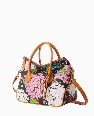 Hydrangea Monogram Satchel