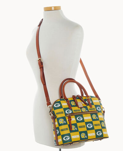 NFL Packers Domed Zip Satchel