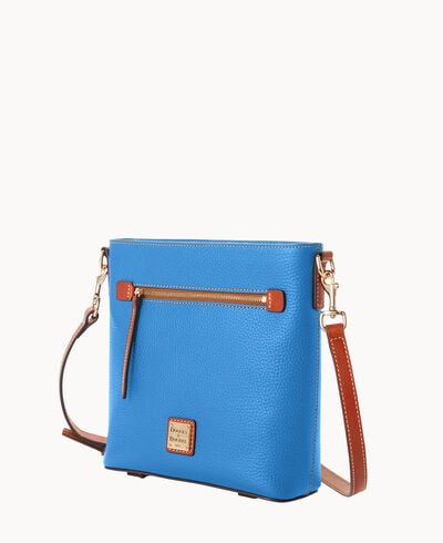 Pebble Grain Zip Crossbody
