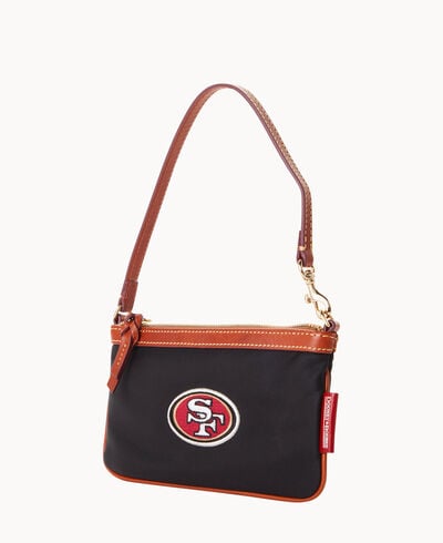 NFL 49ers Large Slim Wristlet